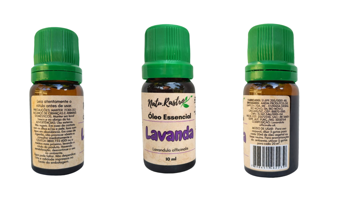 Óleo Essencial de Lavanda Natu.Rastro 10ml