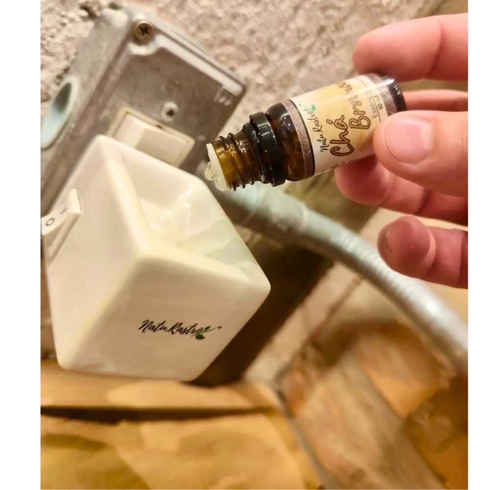 Difusor Elétrico de Porcelana Natu.Rastro