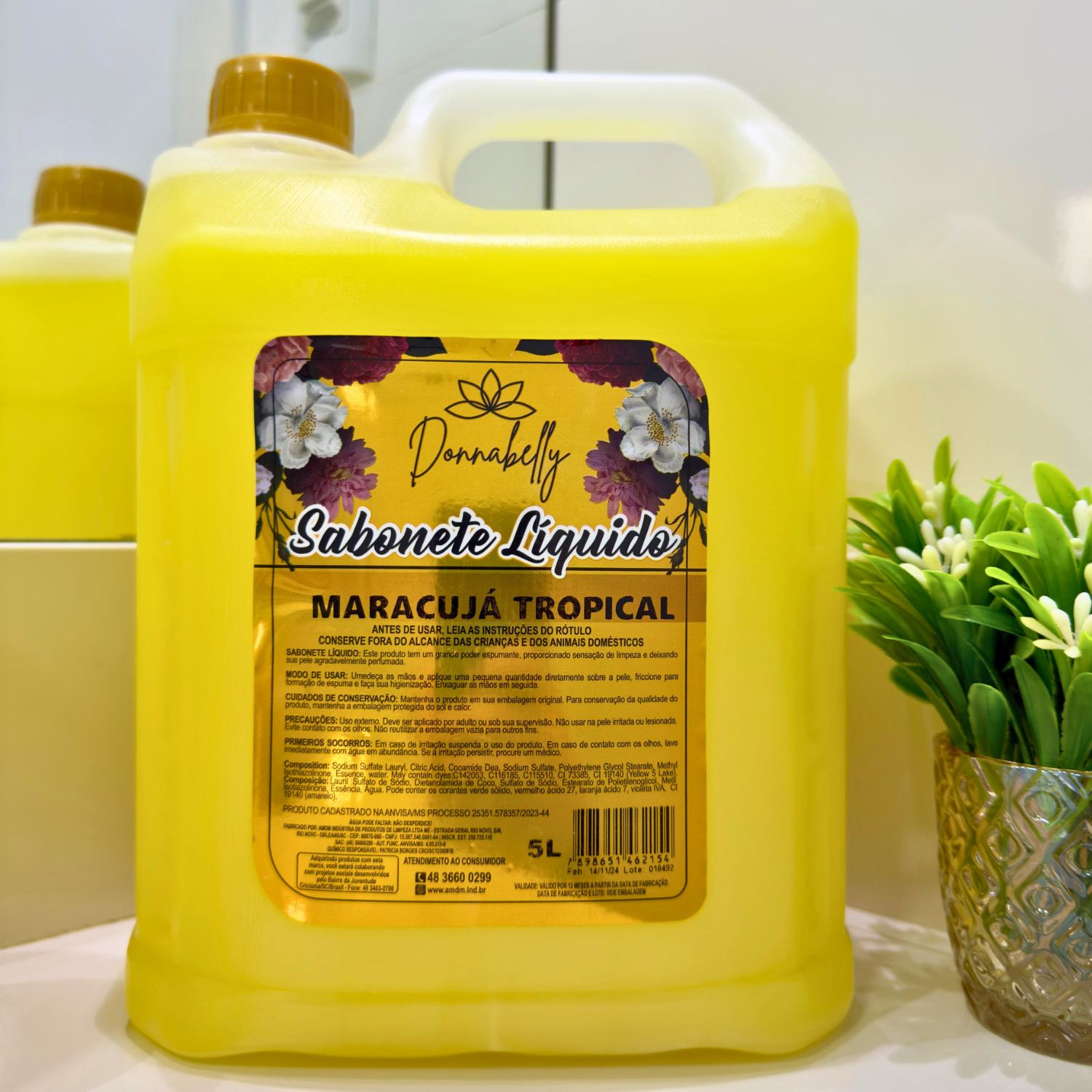 Sabonete Líquido Perolado Donnabelly Mara...