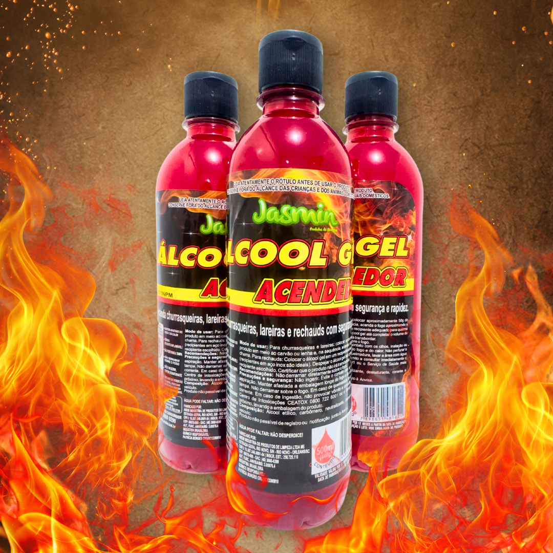 Álcool Gel Acendedor Jasmin 500ml - 80ºINPM