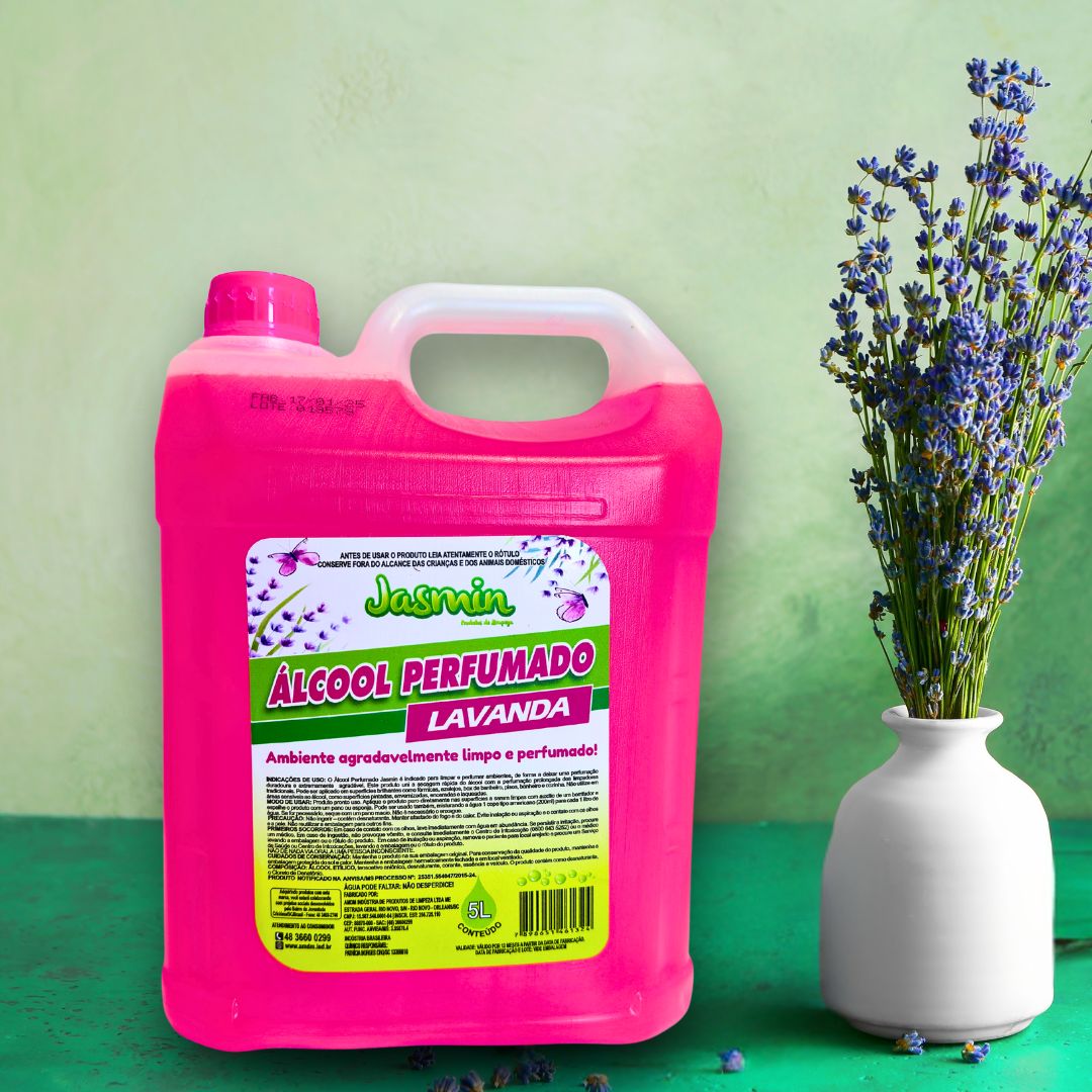Álcool Perfumado Jasmin Lavanda 5LT