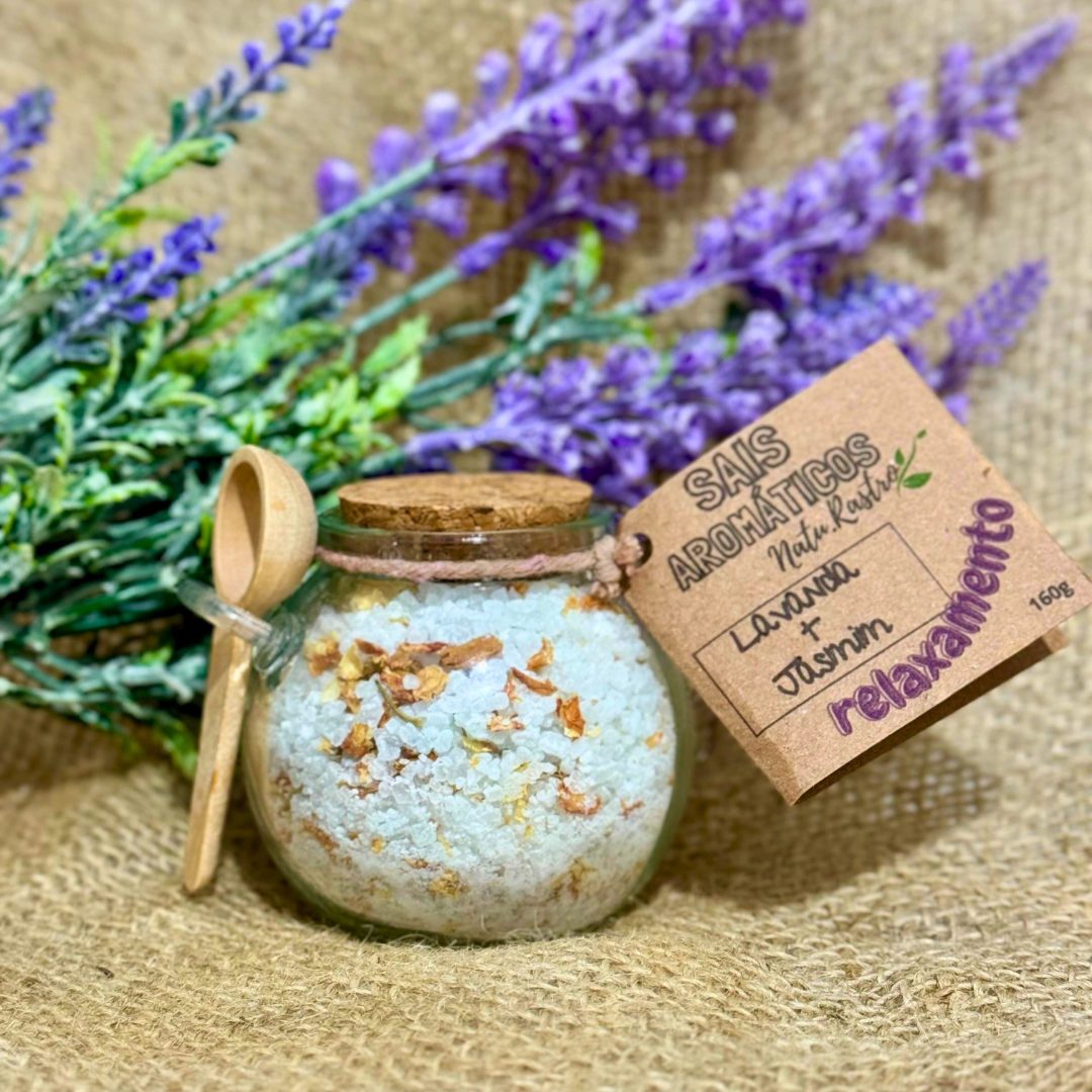 Sal de Banho Lavanda e Jasmim Natu.Rastro...