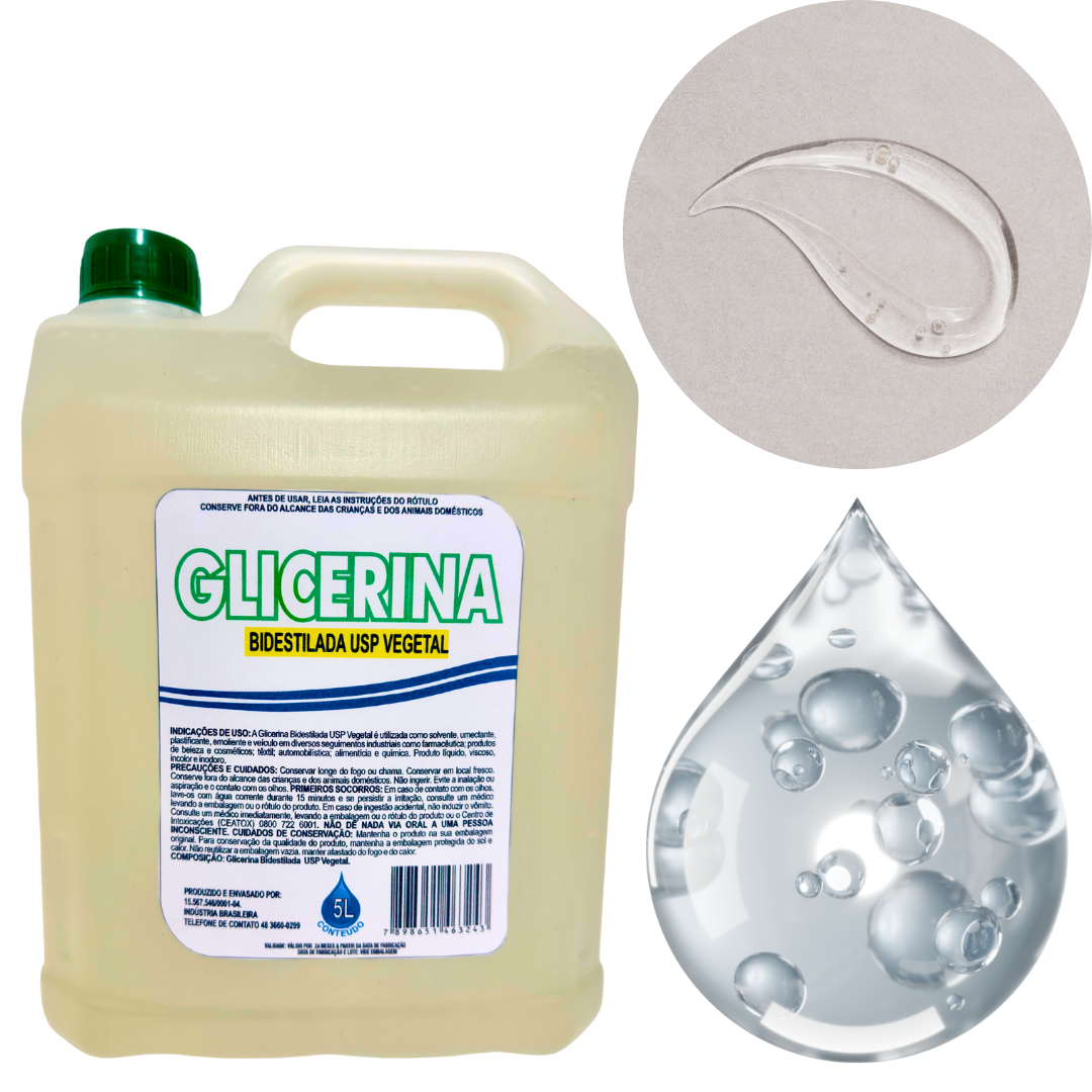 Glicerina Bidestilada USP Vegetal 5L