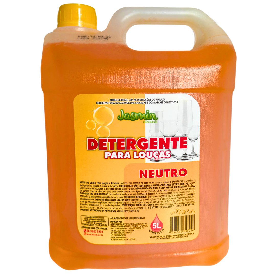 Detergente Lava Louças Jasmin NEUTRO 5LT ...