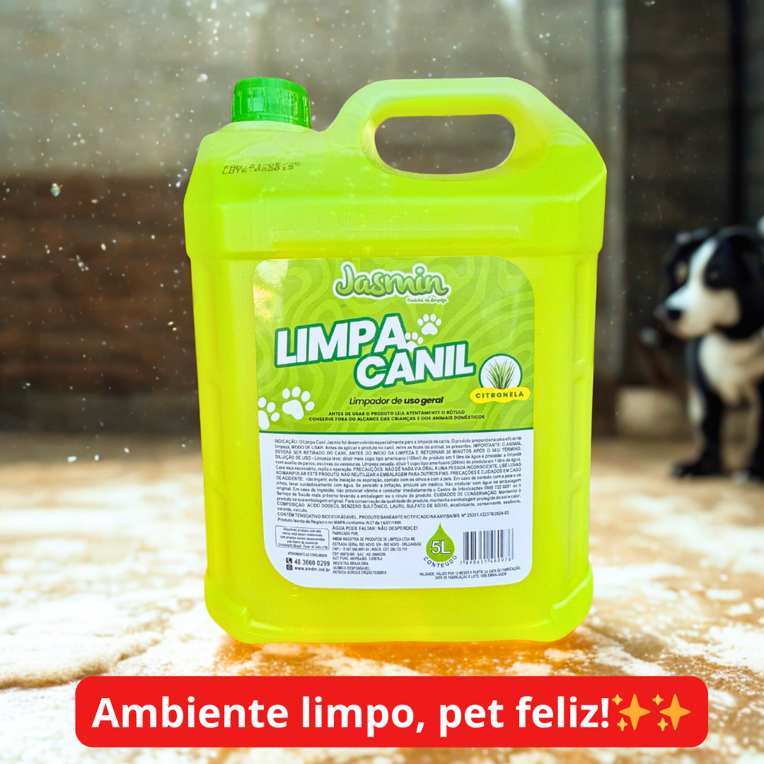 Limpa Canil Citronela Jasmin 5LT - deterg...