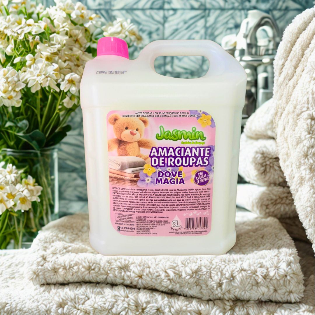 Amaciante de Roupas Jasmin Dove Magia com...