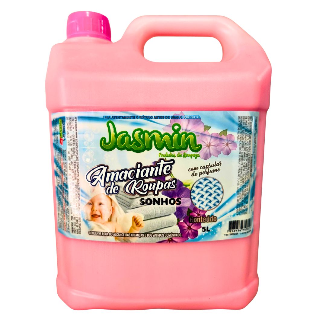 Amaciante de Roupas Jasmin Sonhos com cáp...
