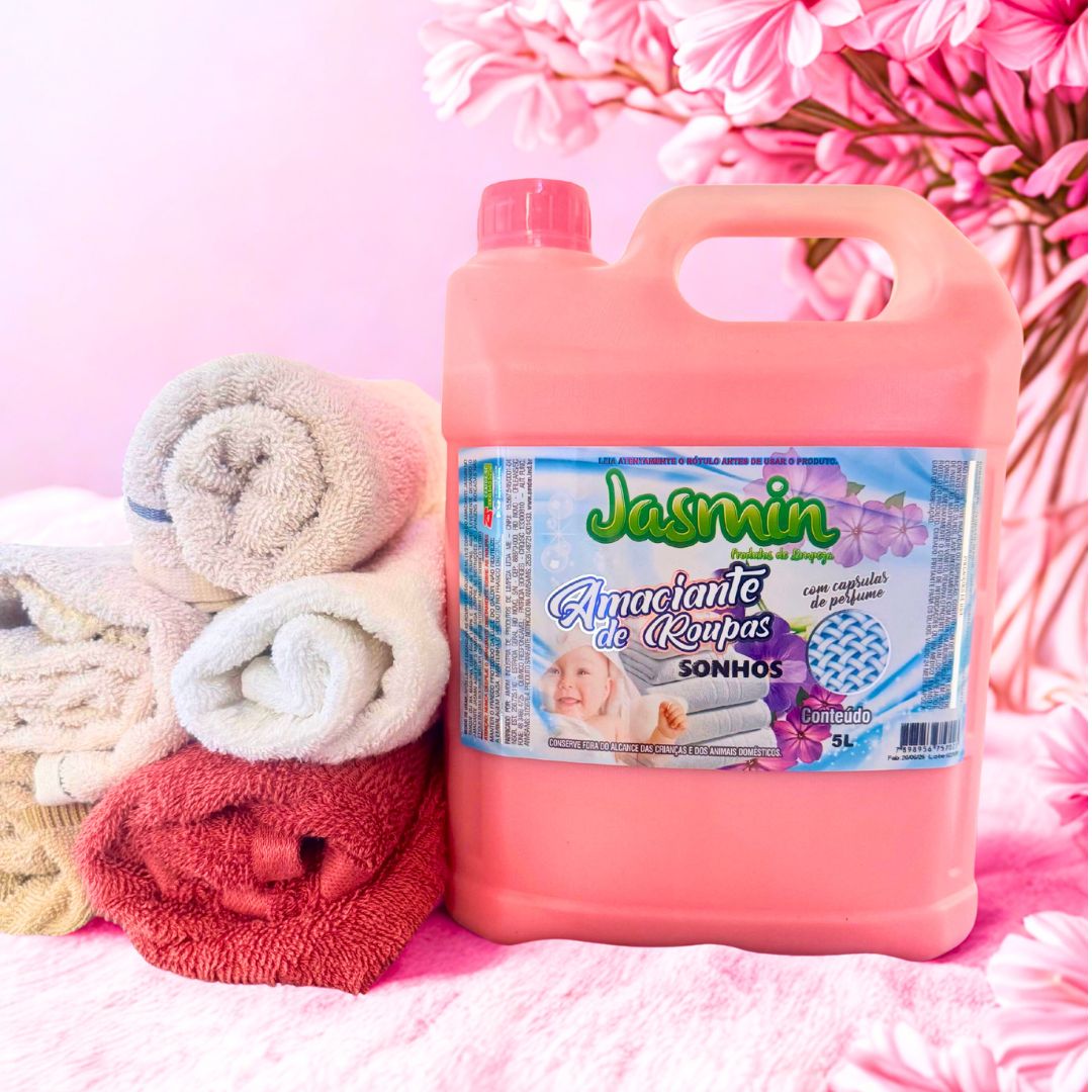 Amaciante de Roupas Jasmin Sonhos com cáp...