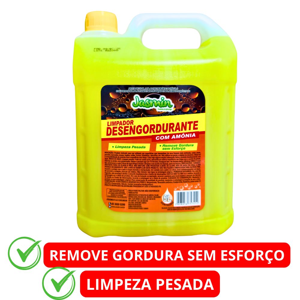 Limpador Desengordurante com Amônia 5L Ja...