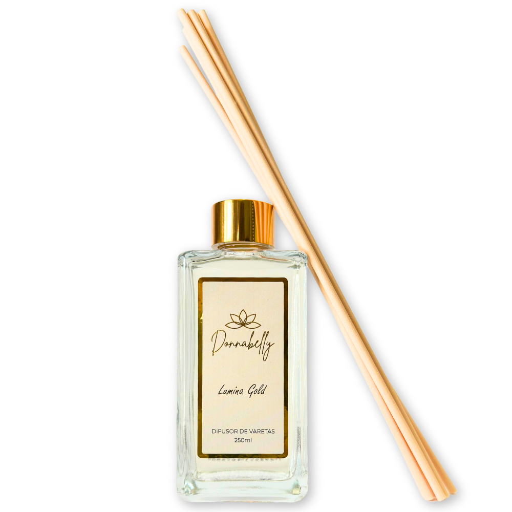 Difusor de Varetas Lumina Gold COCO e VAN...