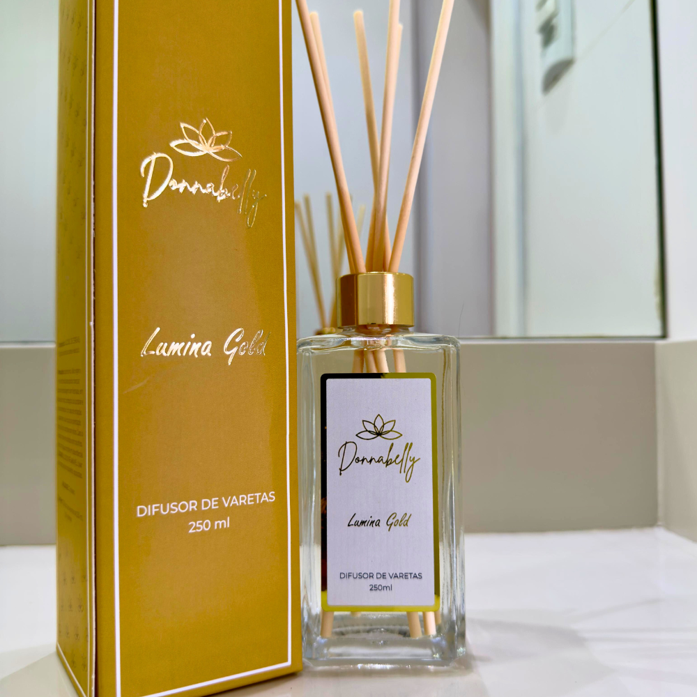 Difusor de Varetas Lumina Gold COCO e VAN...