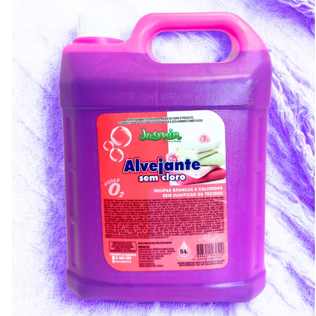Alvejante sem Cloro Jasmin 5LT - Clareia ...