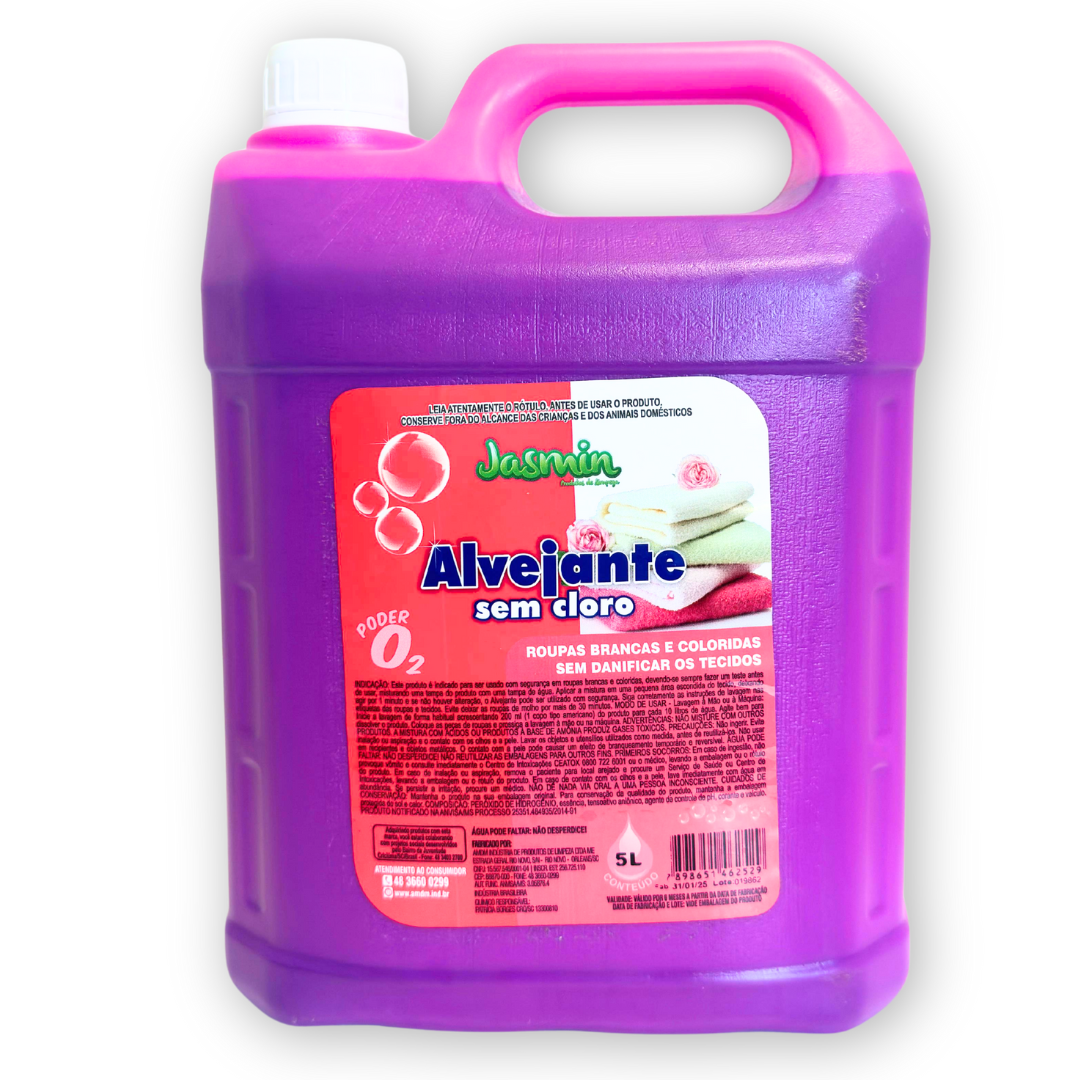 Alvejante sem Cloro Jasmin 5LT - Clareia ...
