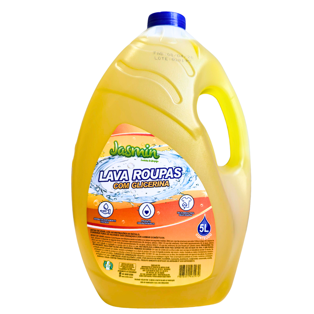 Lava Roupas com Glicerina 5L Jasmin Hipoa...