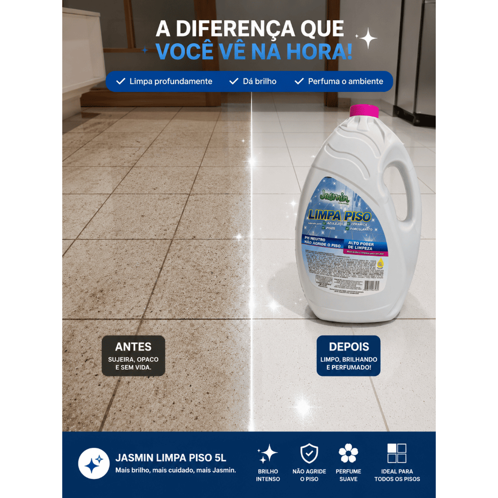 Limpa Piso Perfumado 5L | Limpeza Profund...
