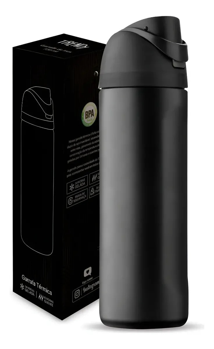 GARRAFA ISOTERMICA DE ACO INOX COM TAMPA ...