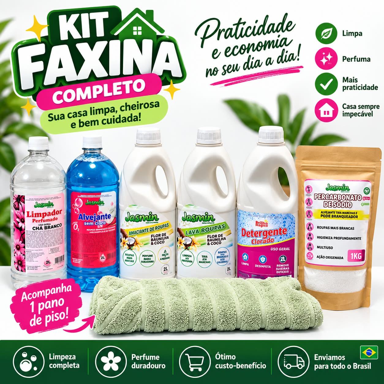 KIT FAXINA CASA - LAVANDEIRA/ PISO